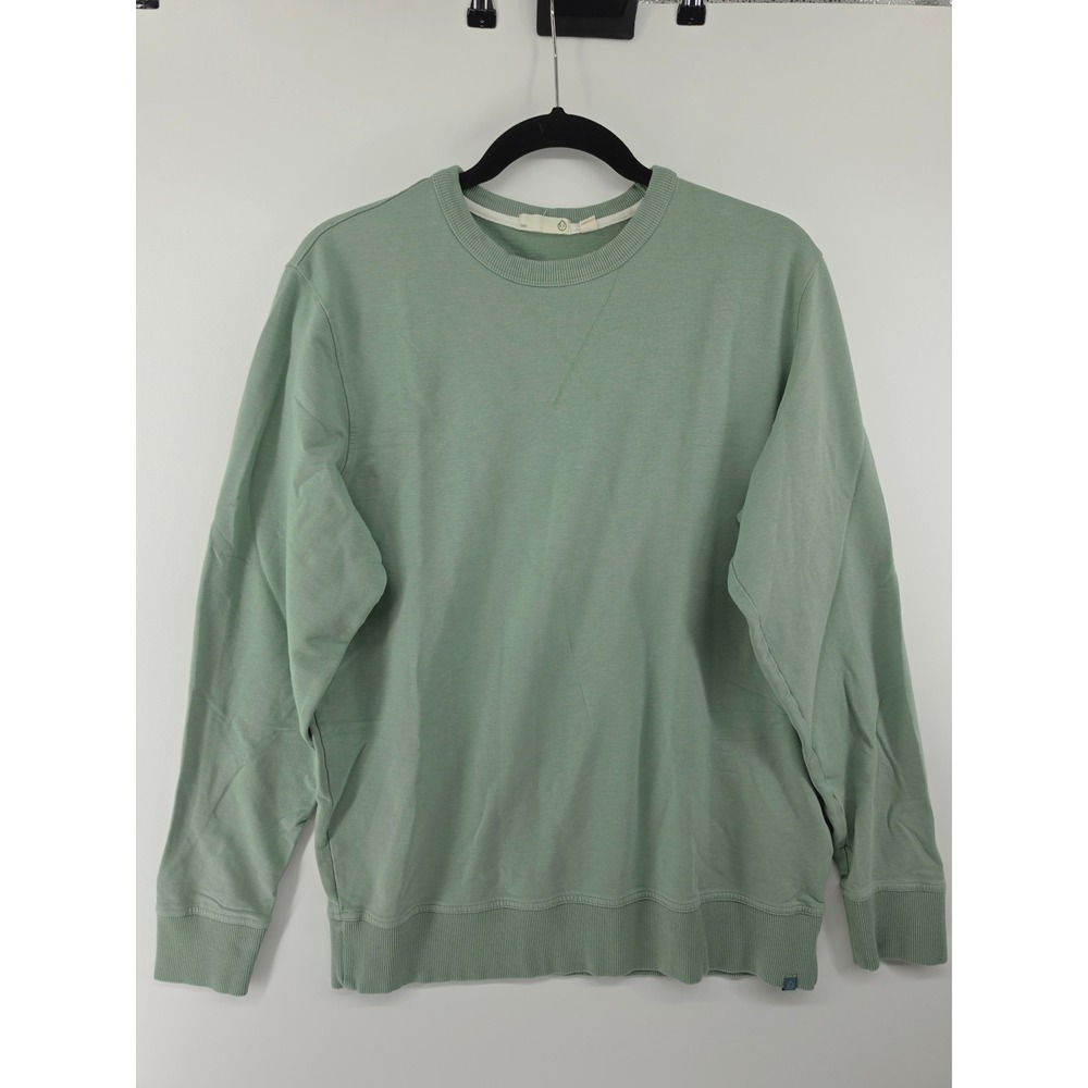 Tasc Performance Mens Bamboo Organic Cotton Crewneck Sweatshirt Sage Green Large